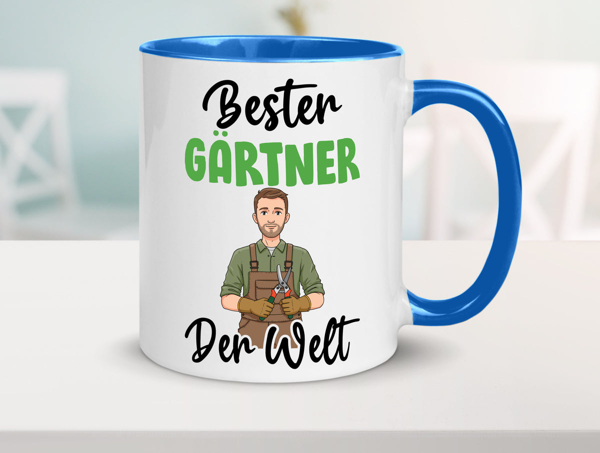 Bester Gärtner | Gartenbau v2 Geschenk Humor Geschenkidee lustiger Spruch Tasse