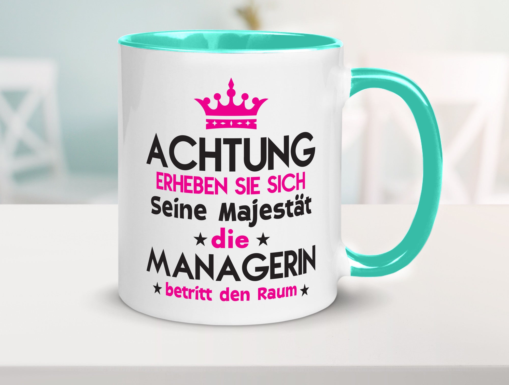 Seine Majestät Managerin | Management lustig Humor Geschenkidee Geschenk Tasse