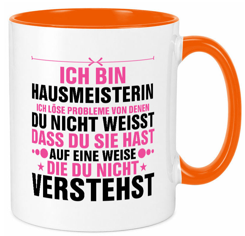 Löse Probleme: Hausmeisterin | Hauswart v2 Geschenk Humor Geschenkidee lustiger