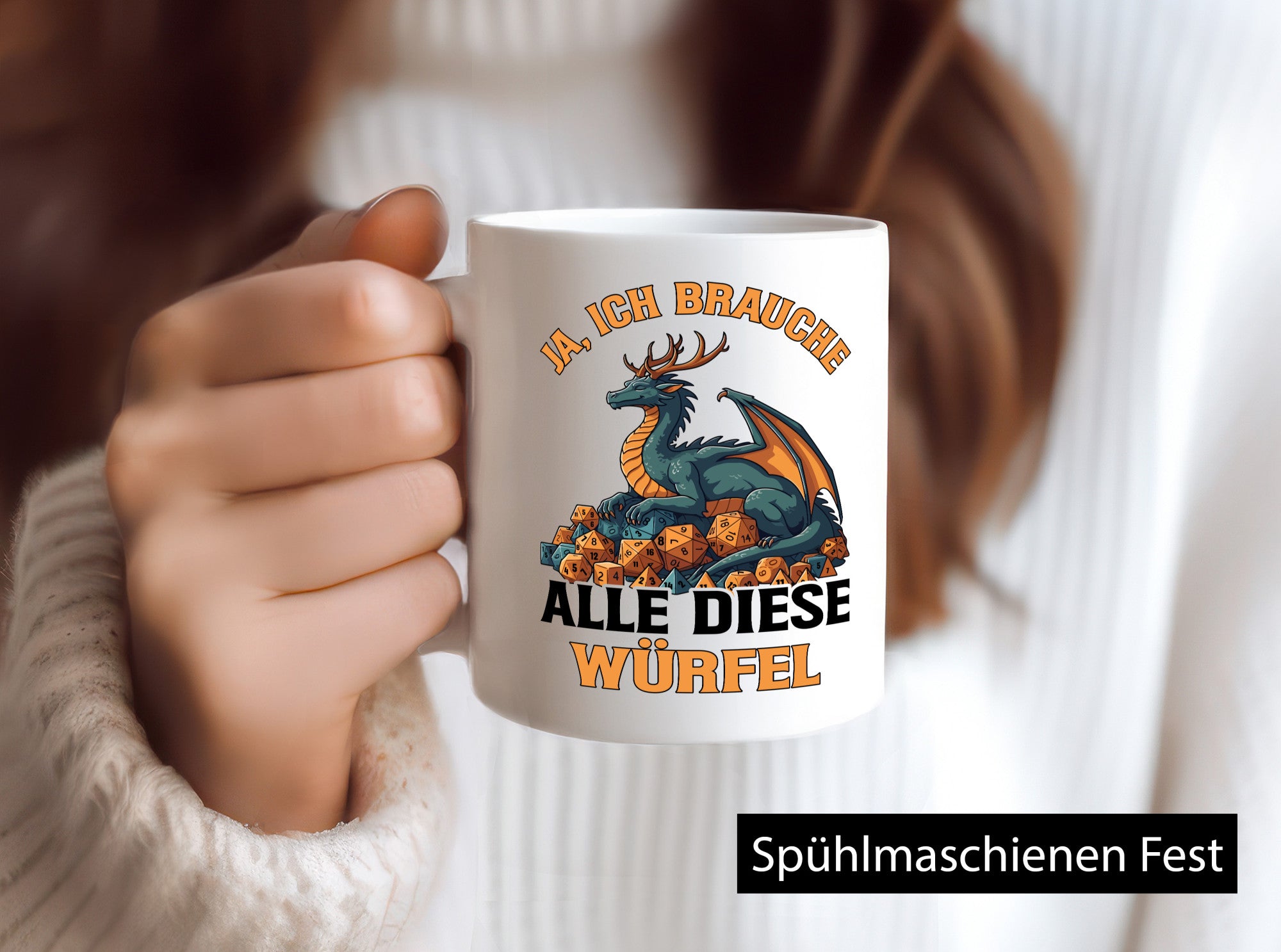 Ja ich brauche alle diese Würfel | Drache Rollenspiel v2 Geschenk Humor