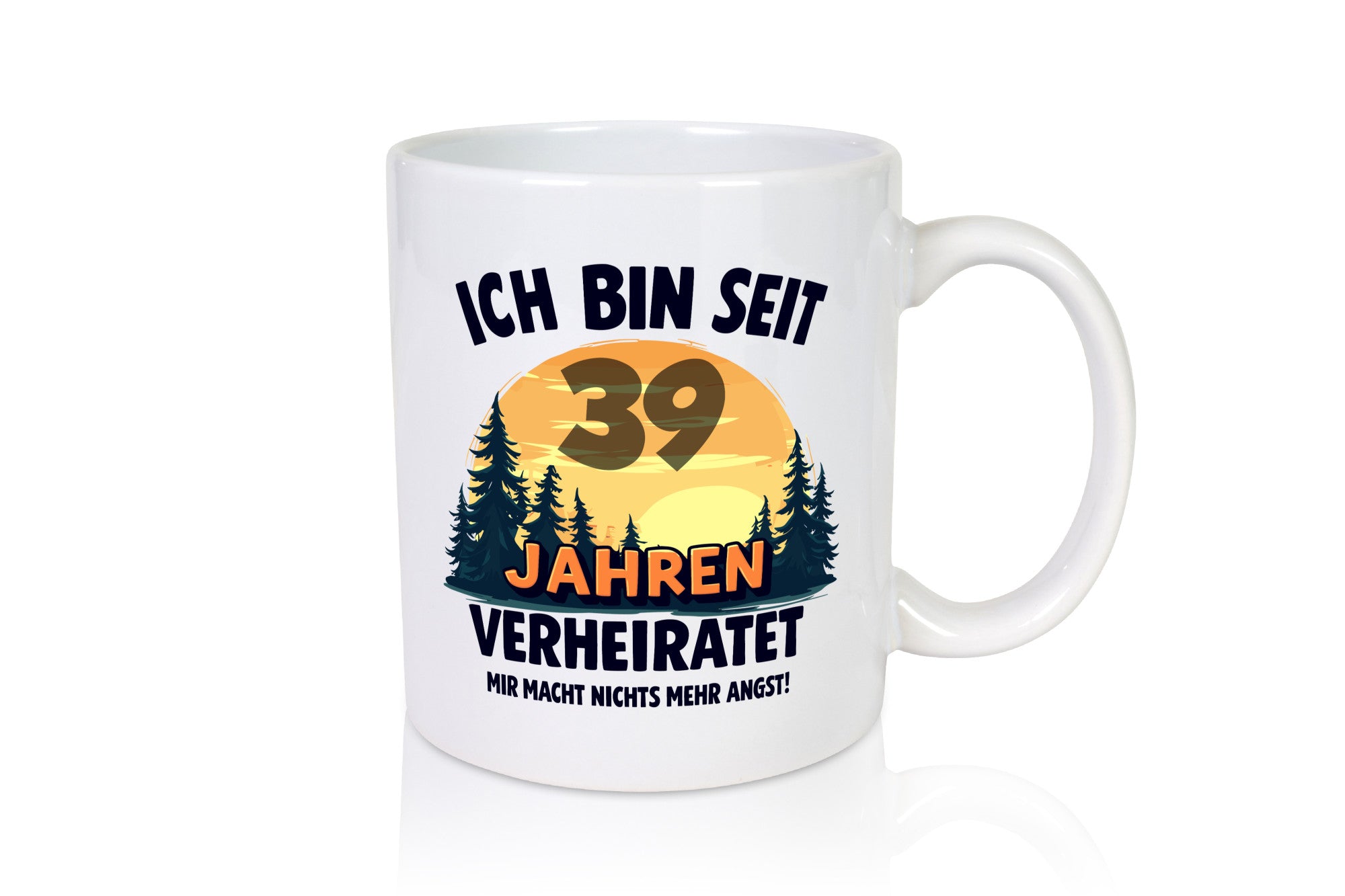 Ich bin Verheiratet | 39. Hochzeitstag Ehepaar v2 Geschenkidee Humor Tasse