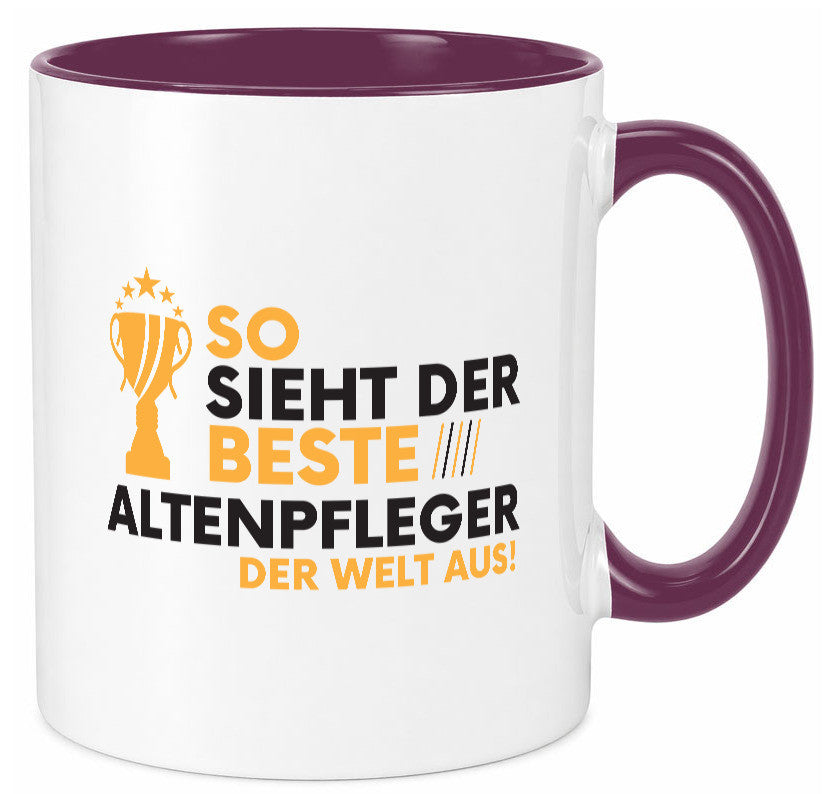 Der Weltbeste Altenpfleger | Pflegepersonal Altenheim lustig Humor Geschenkidee Tasse