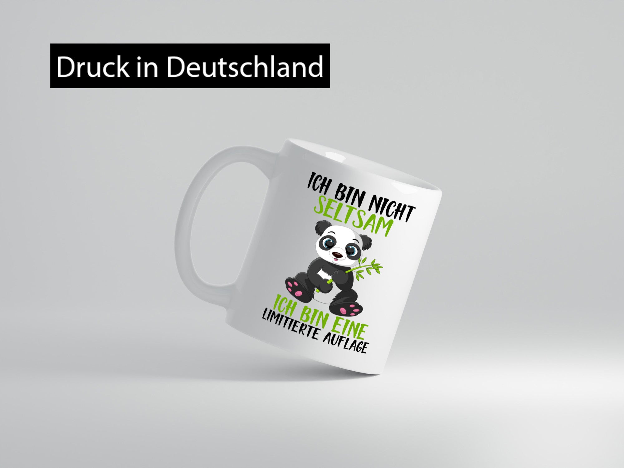 Ich bin nicht seltsam | süßer Pandabär lustiger Spruch Humor Geschenkidee Tasse