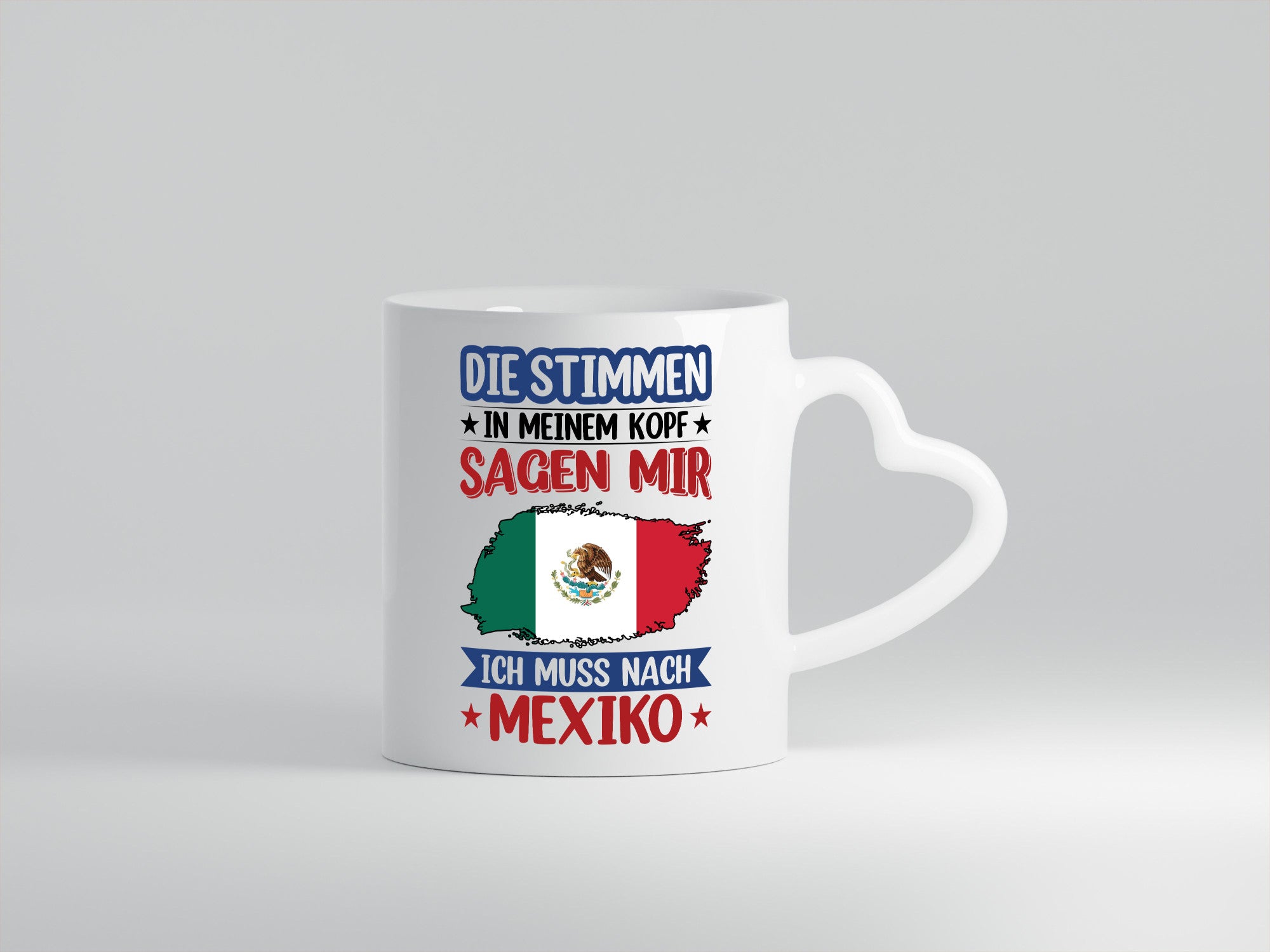 Mexiko | Urlaub Stimmen in meinem Kopf Traumland Geschenkidee Humor Tasse
