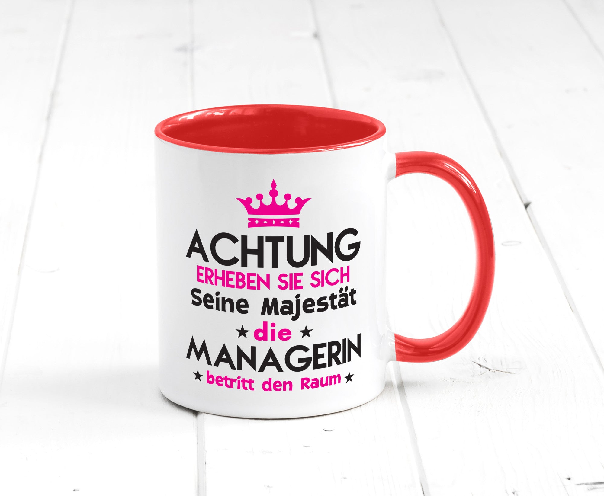 Seine Majestät Managerin | Management lustig Humor Geschenkidee Geschenk Tasse