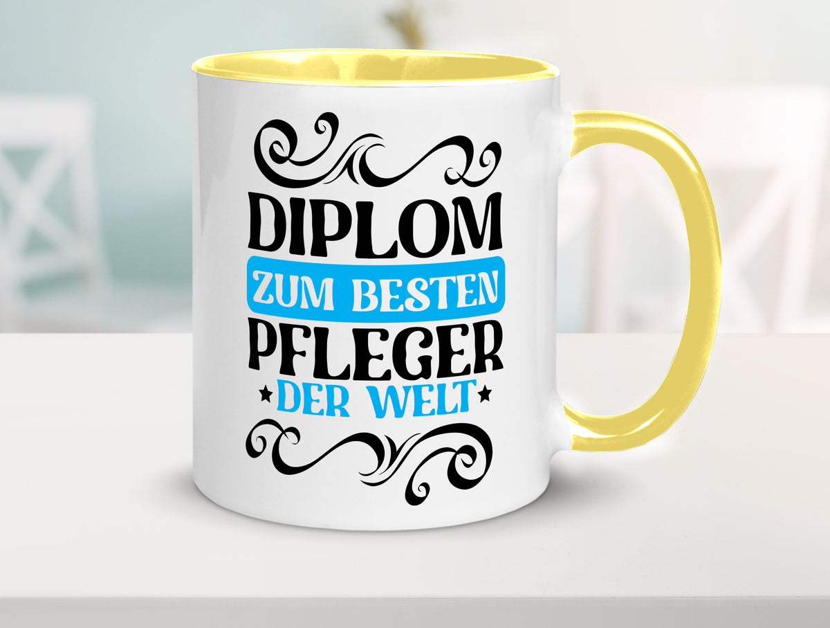 Bester Pfleger der Welt | Altenpfleger Pflegekraft lustig Humor Geschenkidee Tasse