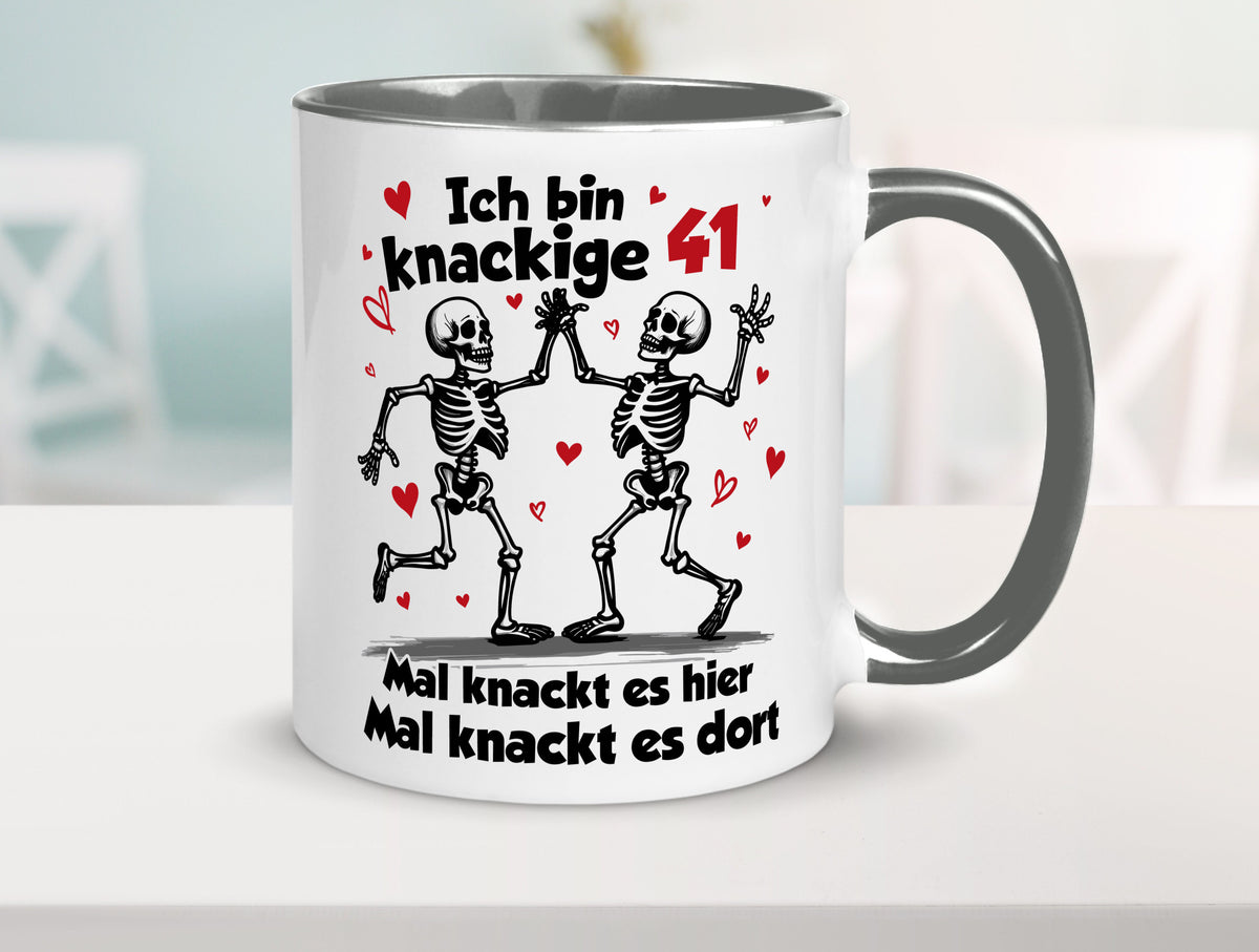 41. Geburtstag | Knackige 41 Ich bin alt v2 Humor Geschenkidee Tasse