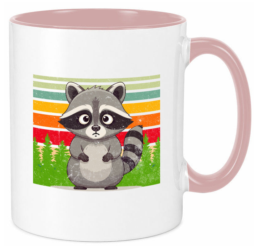 Waschbär | Vintage v2 lustiger Spruch Geschenk Humor Geschenkidee Tasse