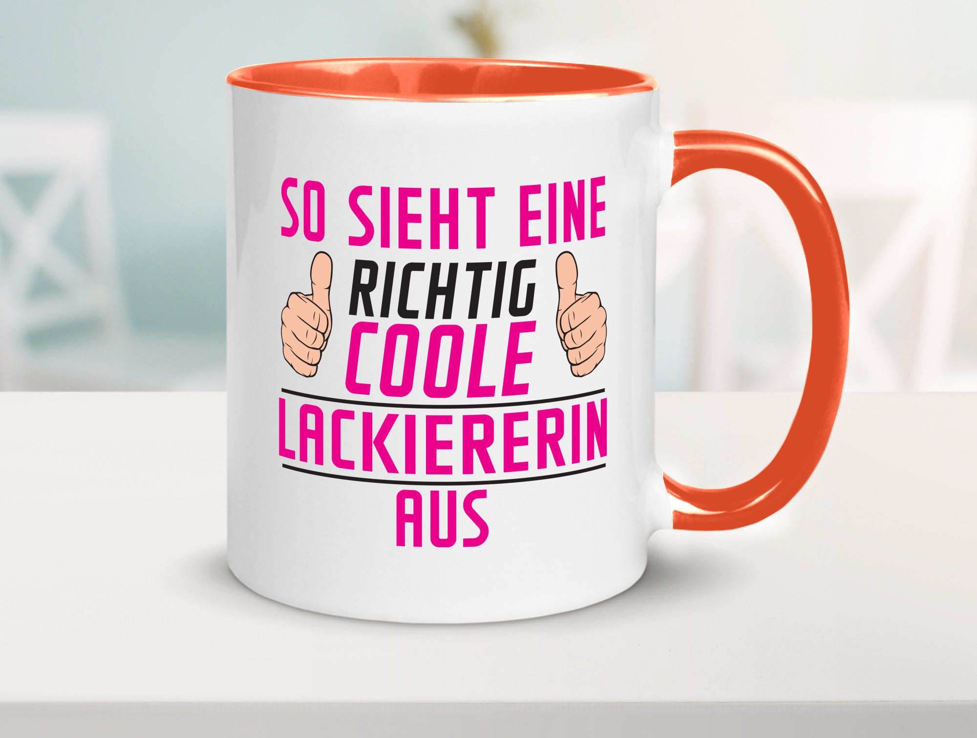 Richtig Coole Lackiererin | lackieren Geschenkidee Humor Tasse