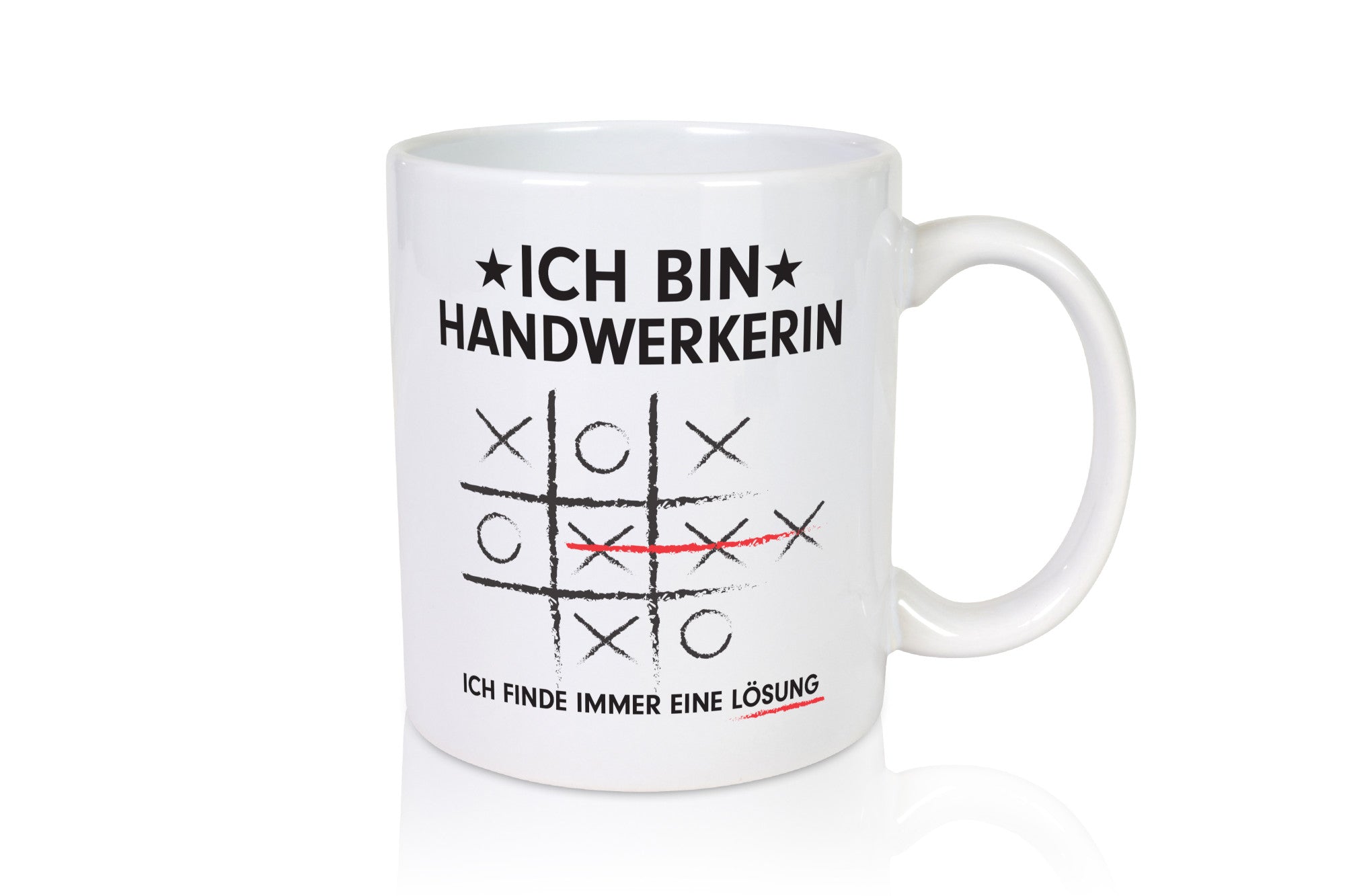 Löse Probleme: Handwerkerin | Handwerkerinnen Humor Geschenkidee Tasse