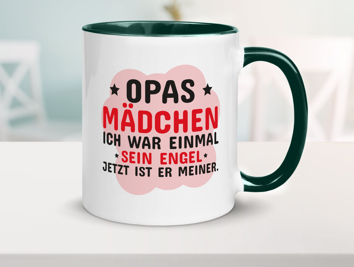 Opas Mädchen | Trauer Tasse Abschied Enkelin lustig Familie Geschenkidee