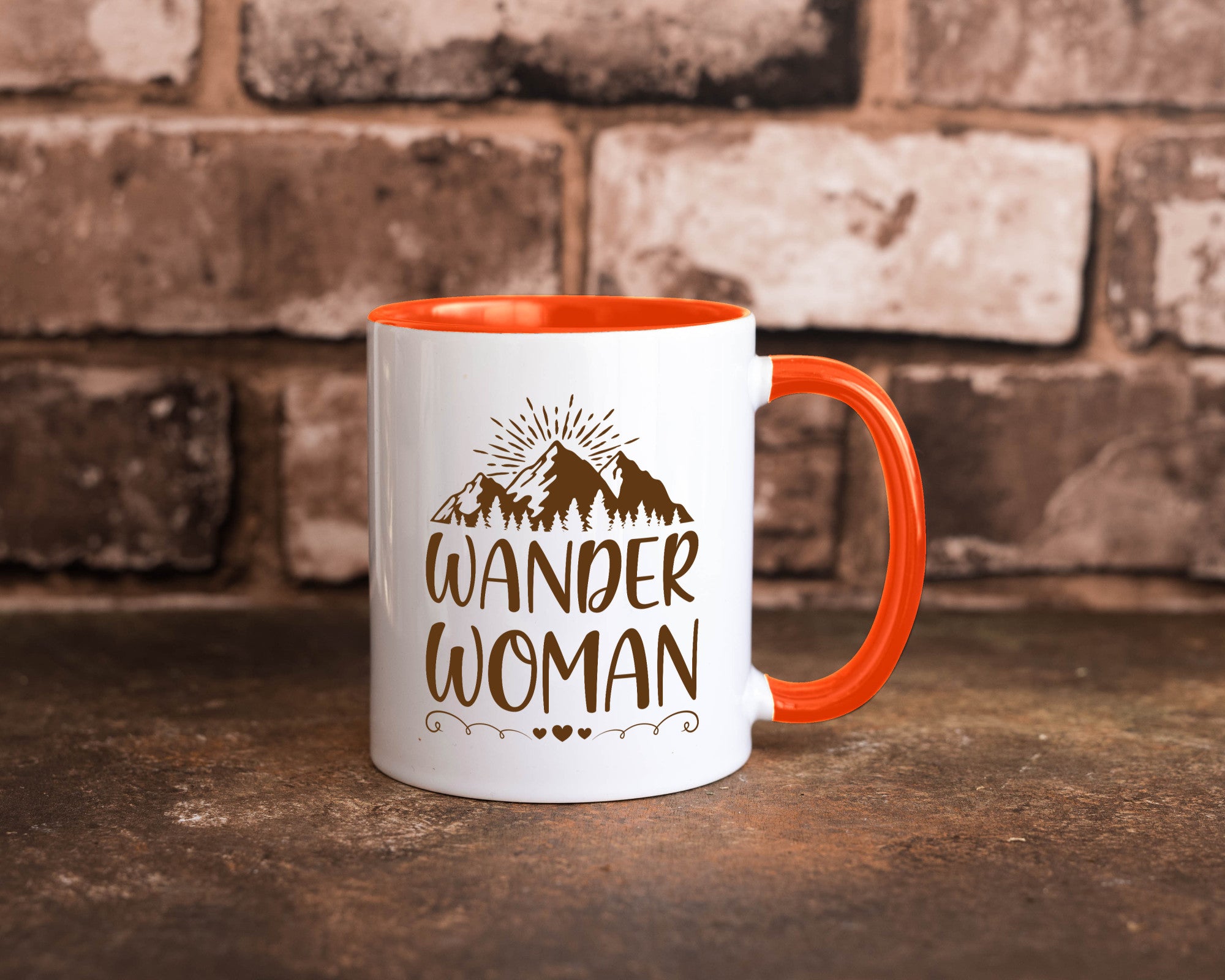 Wander Woman | Berge Herzen Geschenk Familie Geschenkidee lustiger Spruch Tasse