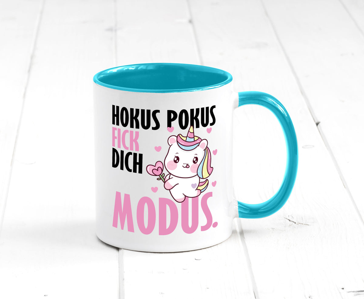 Hokus Pokus lustiger Spruch Geschenk Humor Geschenkidee Tasse