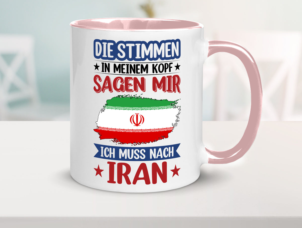 Iran | Urlaub Stimmen in meinem Kopf Traumland Humor Geschenkidee Tasse