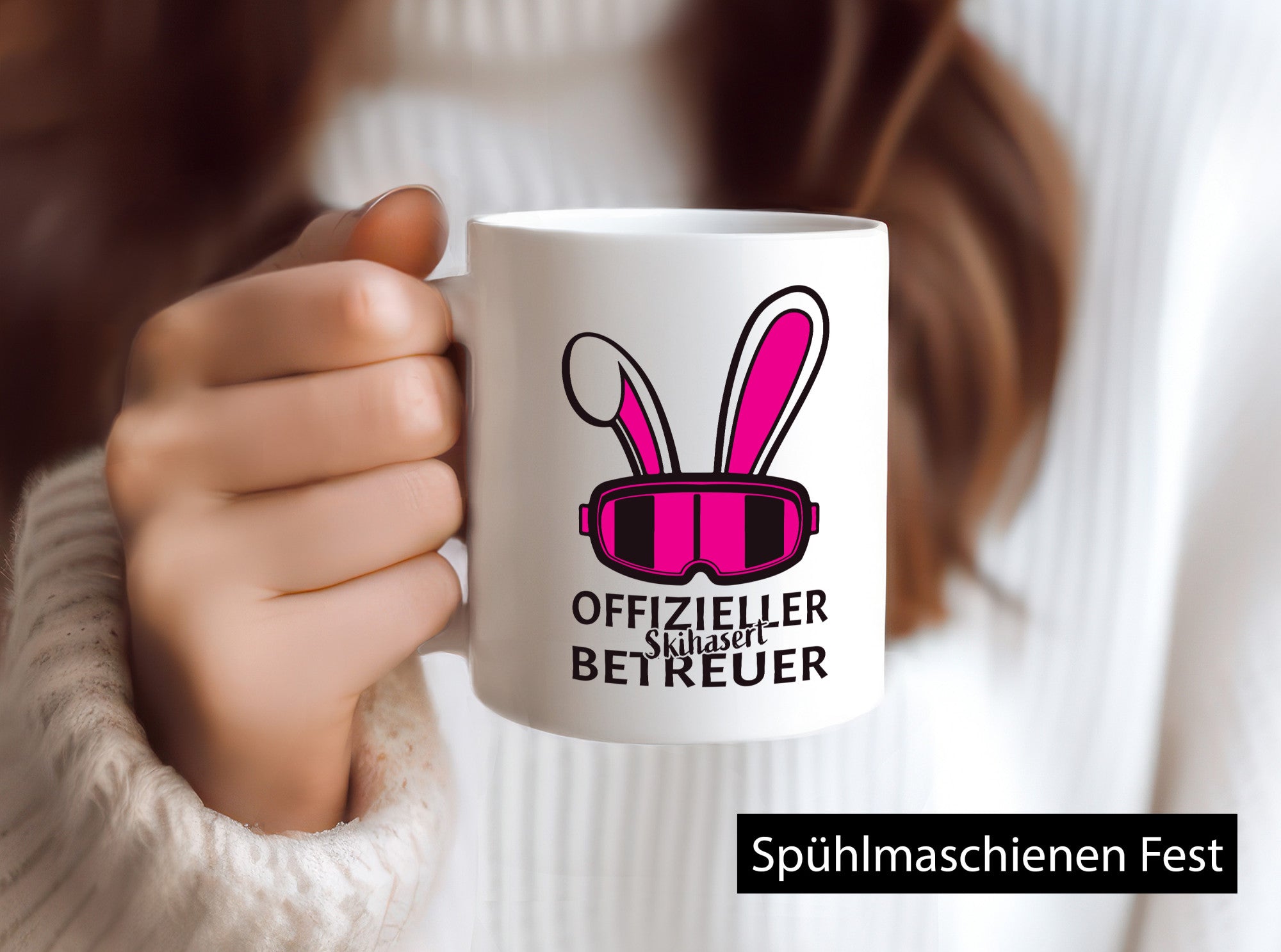 Offizieler Skihaserl Betreuer | Ski-Brille Hasenohren Geschenk Humor