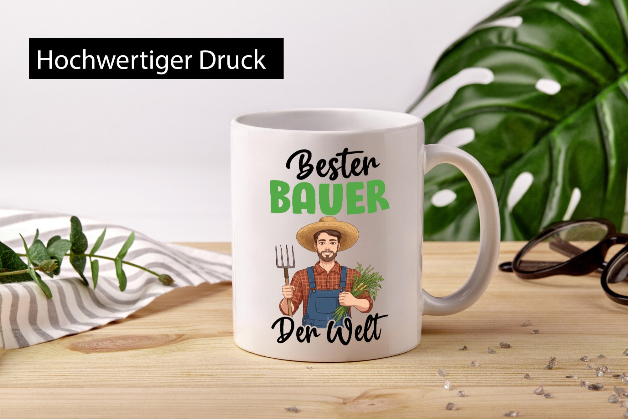 Bester Bauer | Bauernhof Landwirtschaft v2 Geschenkidee Humor Tasse