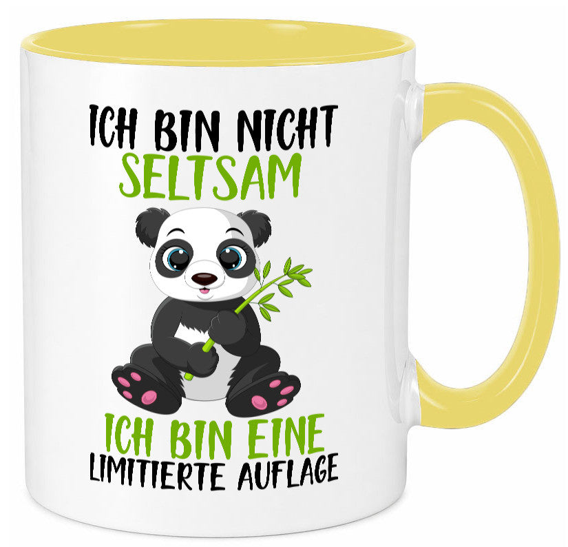 Ich bin nicht seltsam | süßer Pandabär lustiger Spruch Humor Geschenkidee Tasse