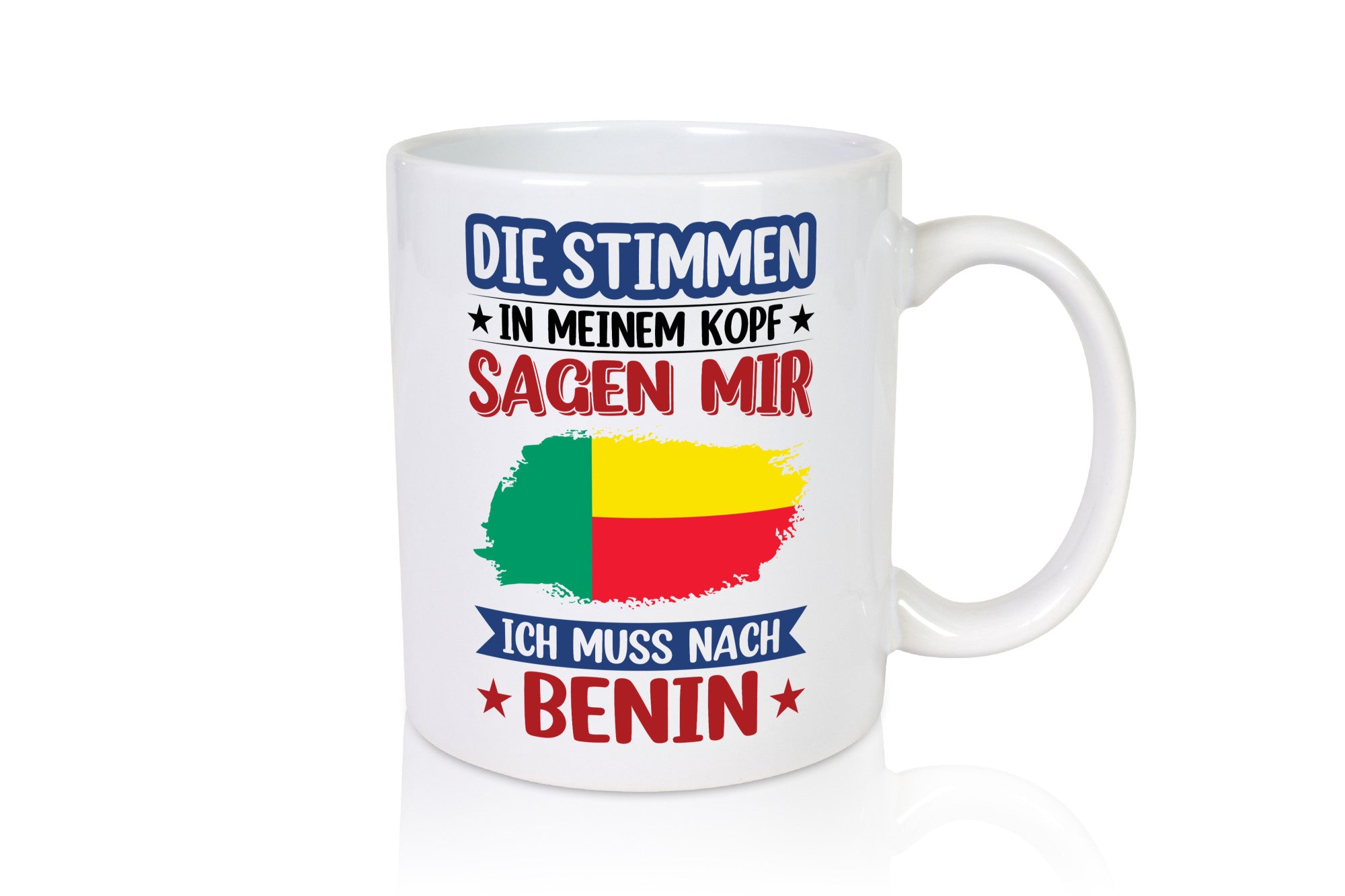 Benin | Urlaub Stimmen in meinem Kopf Traumland Geschenkidee Humor Tasse