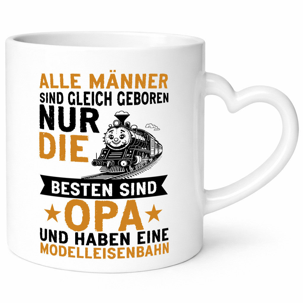 Alle Männer sind gleich | Opa Eisenbahn Geschenkidee Familie Humor Tasse