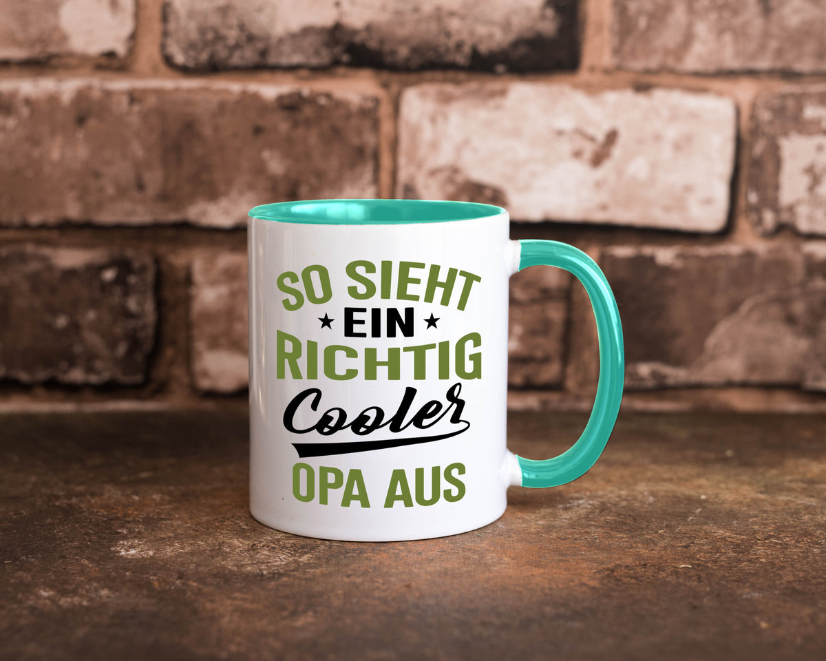 So sieht ein richtig Cooler Opa aus | Großvater Geschenkidee Familie Humor Tasse