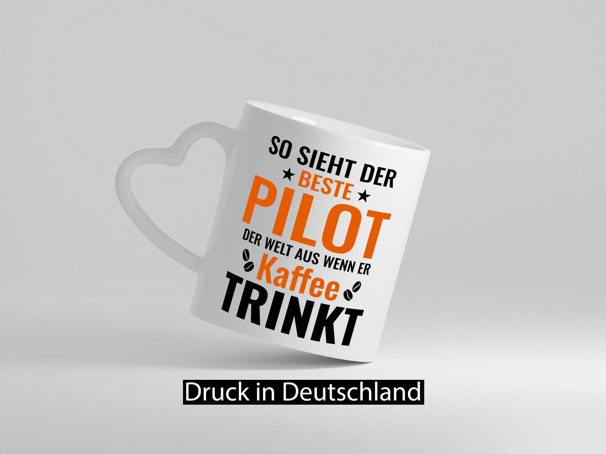 Kaffee trinkt: Pilot | Flugzeug Piloten lustiger Spruch Geschenk Humor