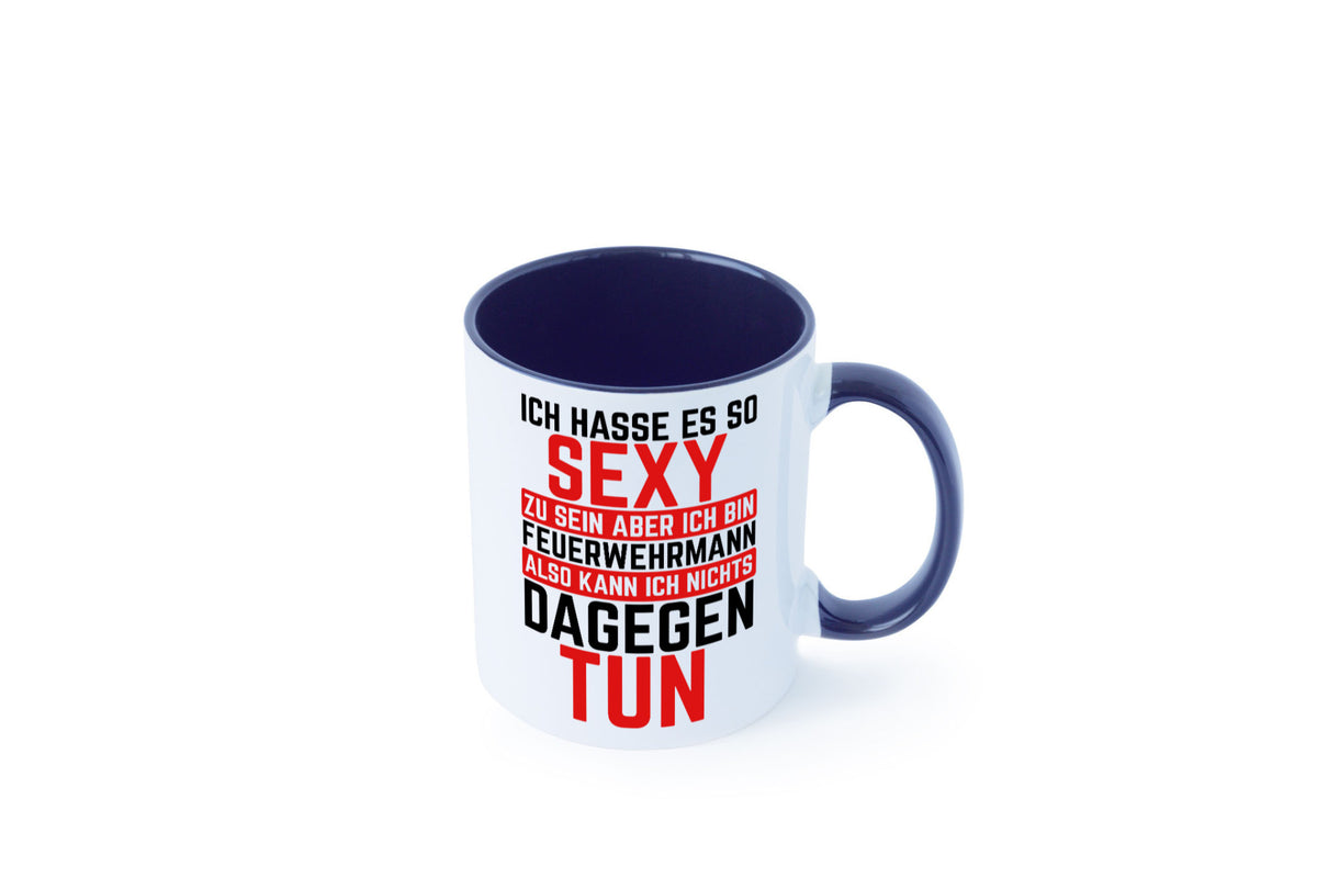 Sexy Feuerwehrmann | Helden Flammen Brandeinsatz lustig Humor Geschenkidee Tasse