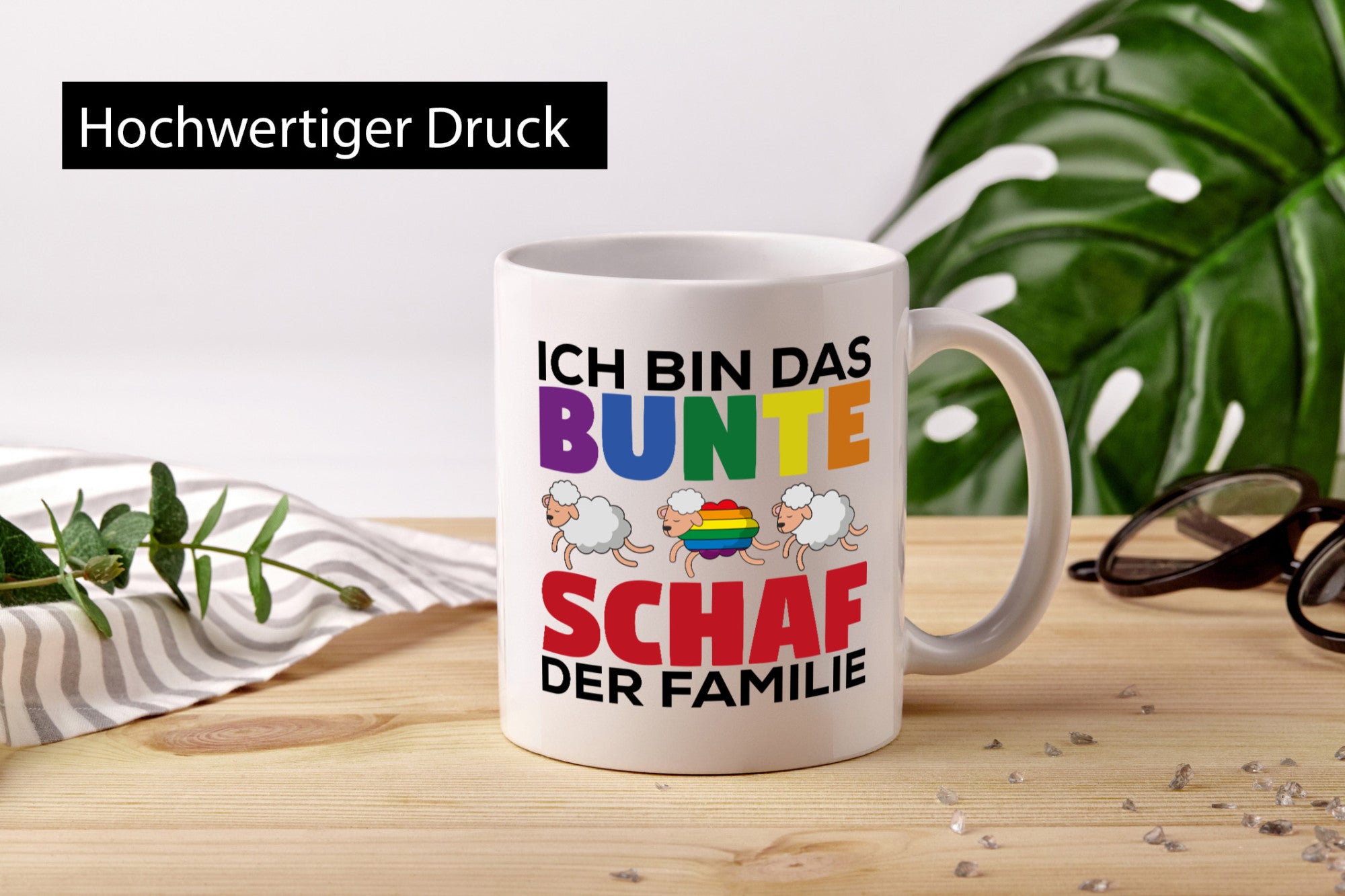 LGBTQ+ Mug | Colourful Sheep Rainbow Humour Gift Idea