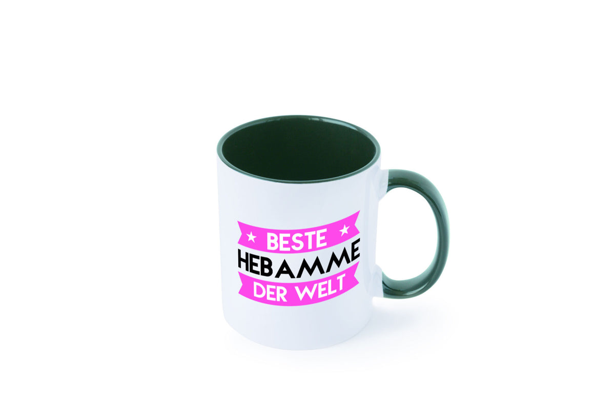 Beste Hebamme | Geburtshilfe lustiger Spruch Geschenk Humor Geschenkidee Tasse