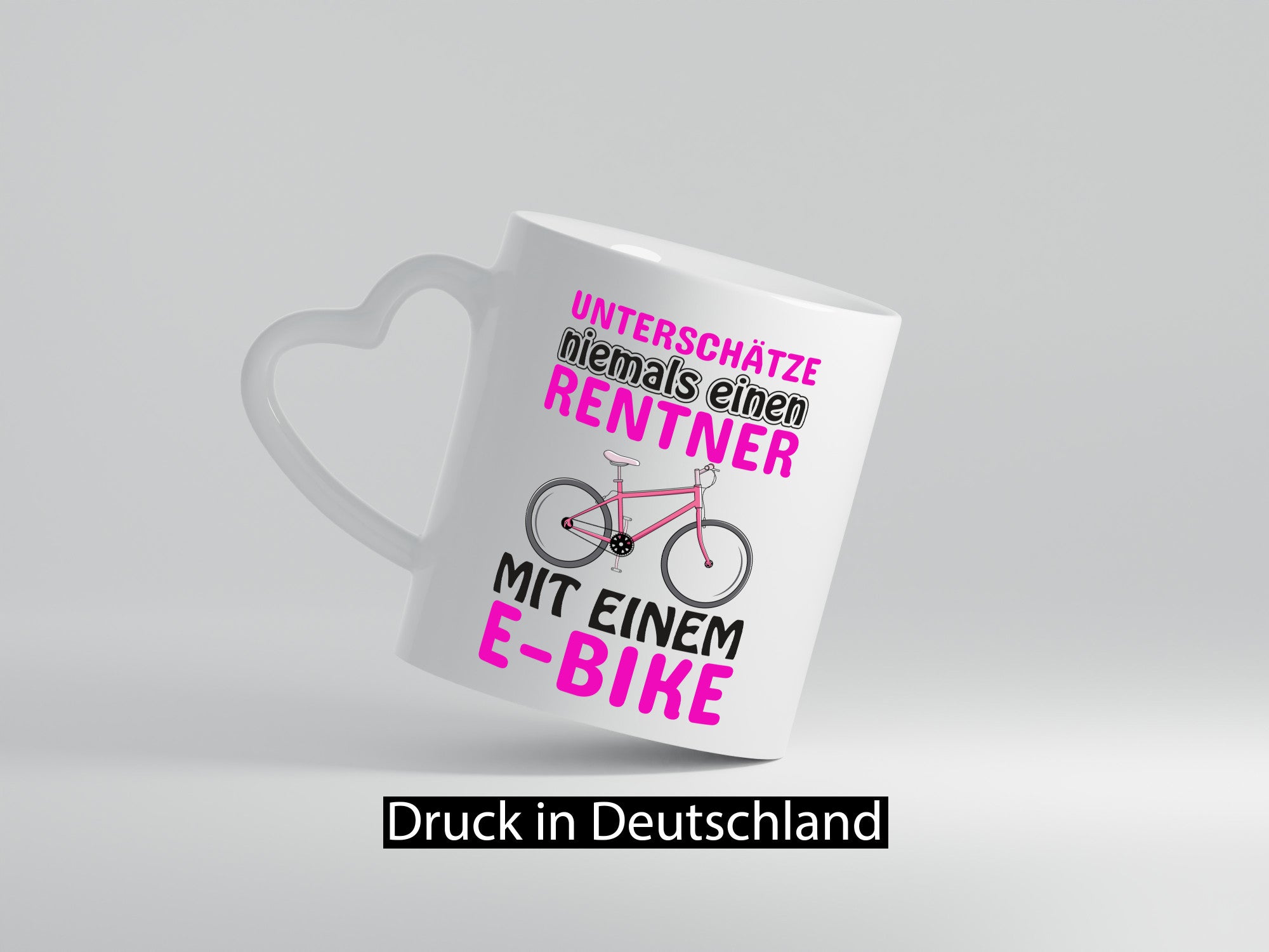 Rentner mit E-Bike | Fahrrad Tasse Rente Humor Geschenk Ruhestand Jubiläum