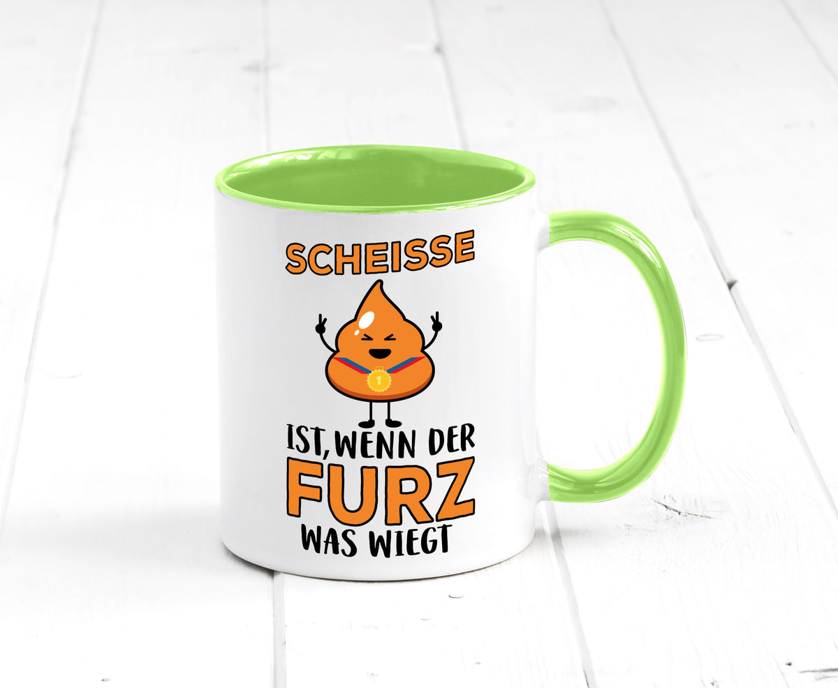 Scheisse ist lustiger Spruch Geschenk Humor Geschenkidee Tasse