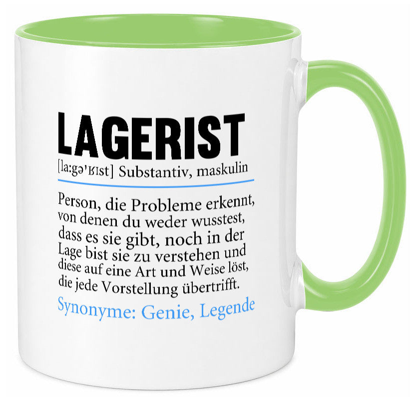 Lagerist | Spruch Beruf Lageristen Lager Arbeiter lustiger Geschenk Arbeit Tasse