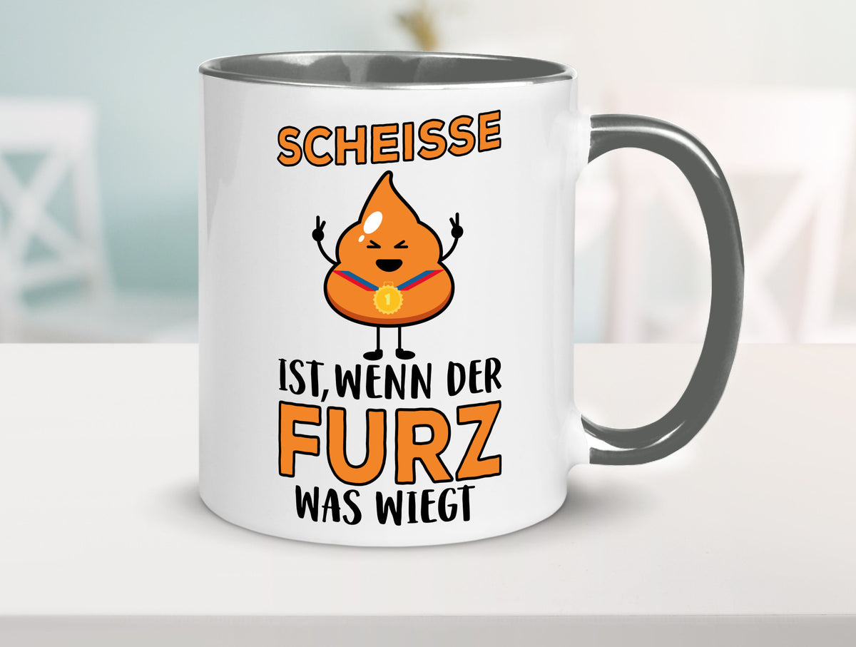 Scheisse ist lustiger Spruch Geschenk Humor Geschenkidee Tasse