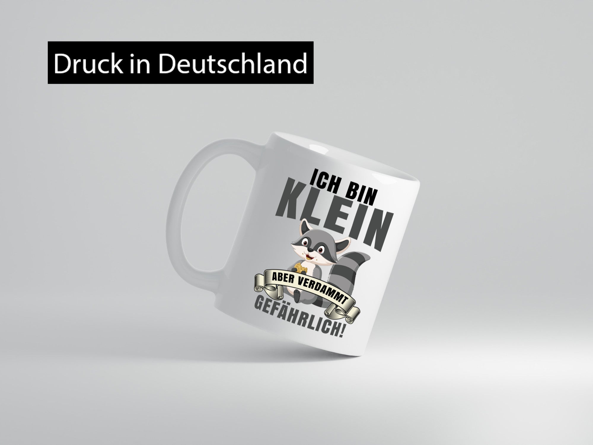 Ich bin klein | Waschbär Kindergarten Humor Geschenkidee Tasse