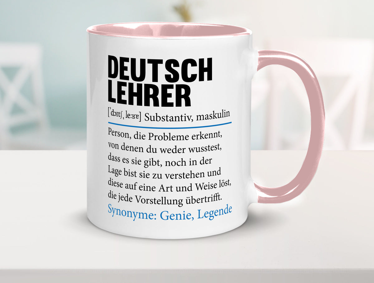 Deutschlehrer Spruch | Lehrer Schule Humor lustig Geschenkidee Geschenk Tasse