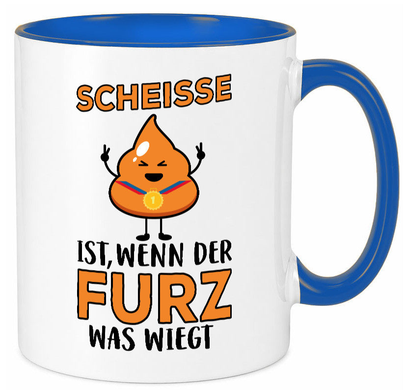 Scheisse ist lustiger Spruch Geschenk Humor Geschenkidee Tasse