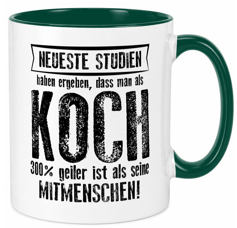 Neuste Studien: Koch | Chefkoch Humor Arbeit Kollegen Büro Geschenkidee Tasse
