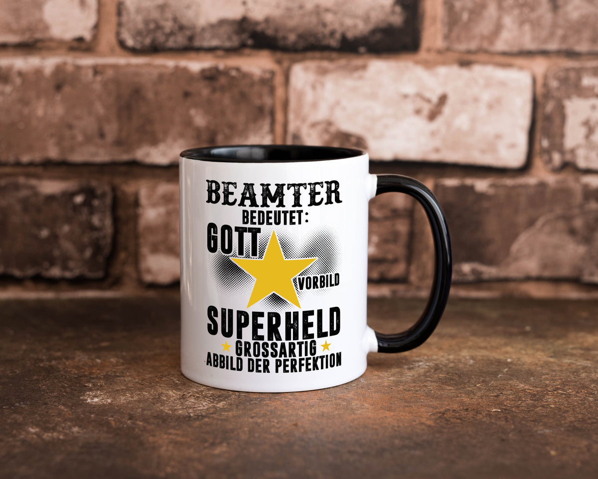 Bedeutung von Beamter | Verbeamtung öffentlicher Dienst Humor Geschenkidee Tasse