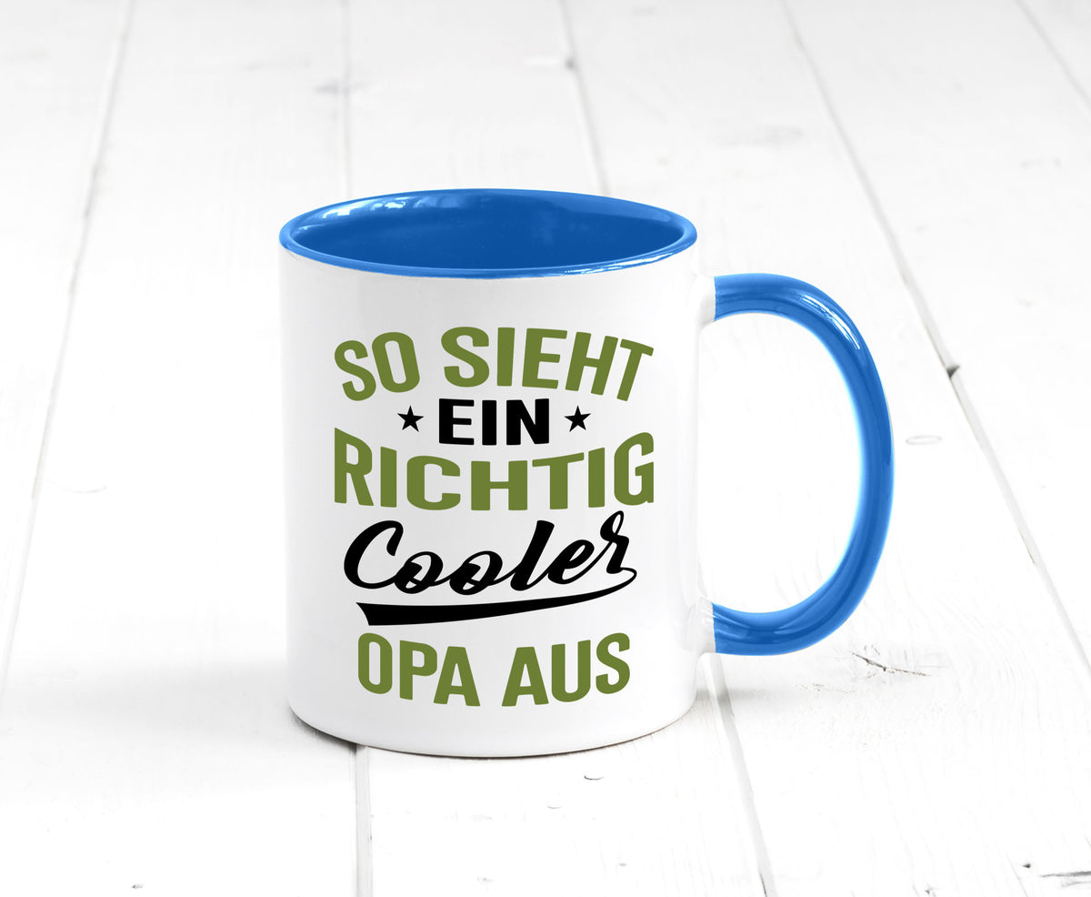 So sieht ein richtig Cooler Opa aus | Großvater Geschenkidee Familie Humor Tasse