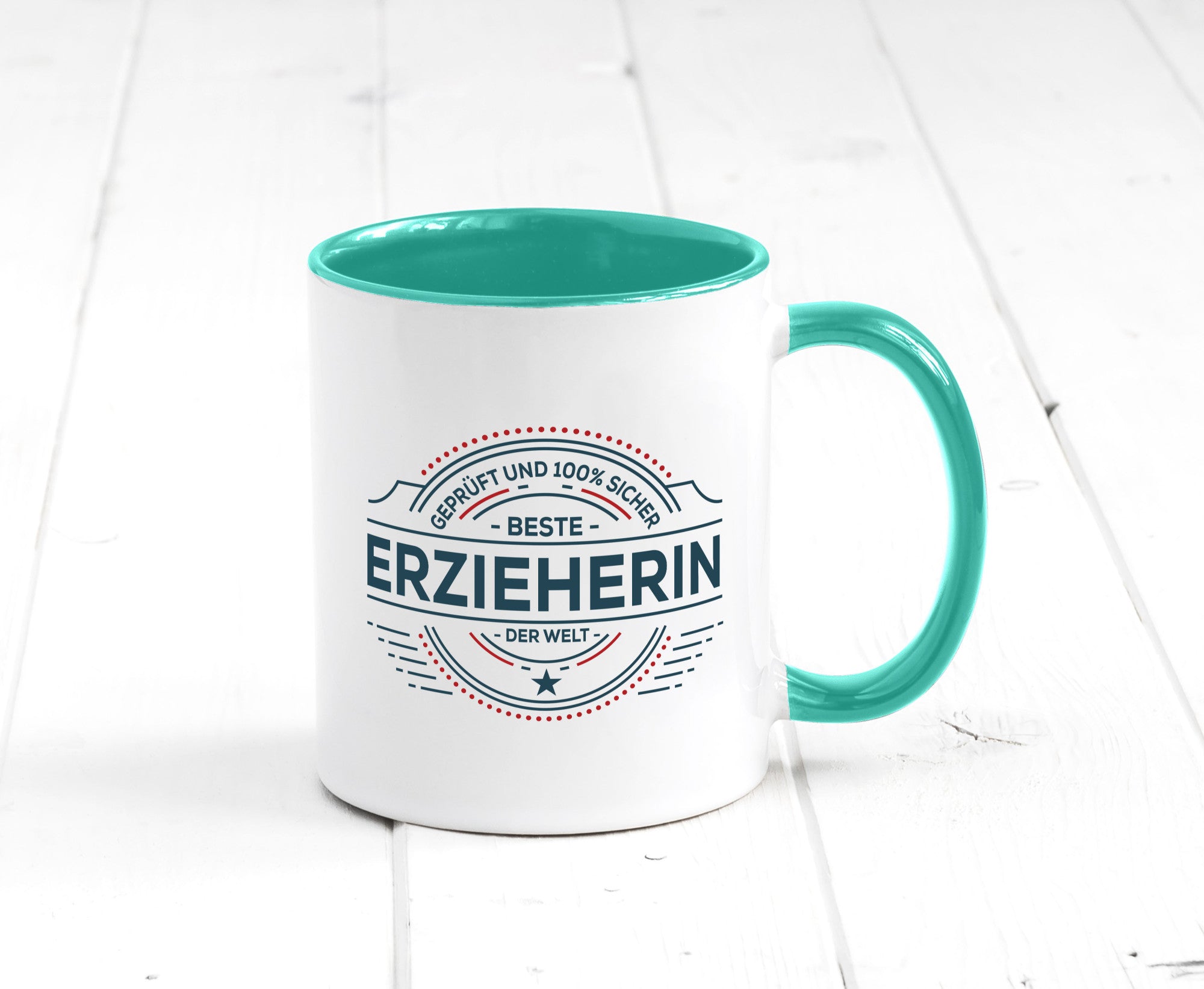 Geprüft und sicher: Erzieherin | Pädagogin Schule Geschenk Humor Geschenkidee