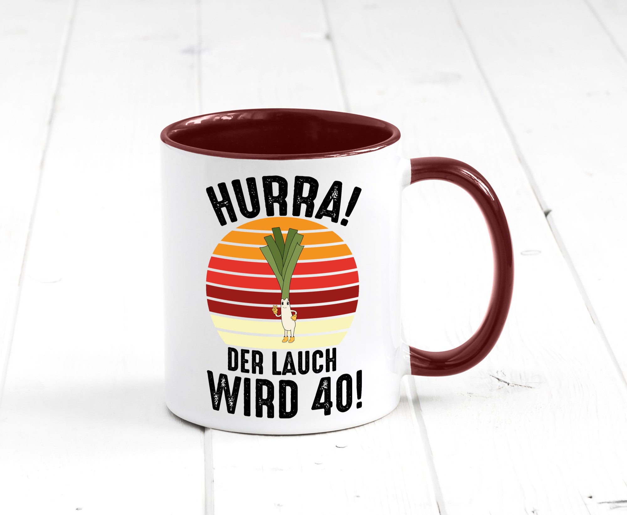 Hurra der lauch wird 40 | 40. Geburtstag Ehrentag Geschenk Geschenkidee
