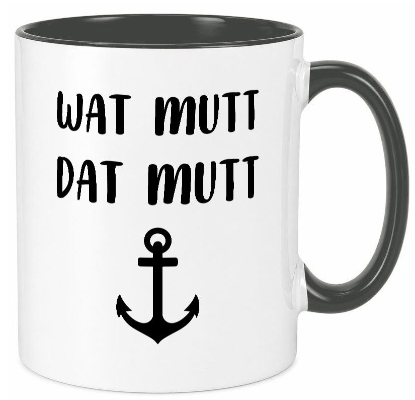 Wat Mutti | Dat Anker Muttertag lustig Familie Geschenkidee Geschenk Tasse