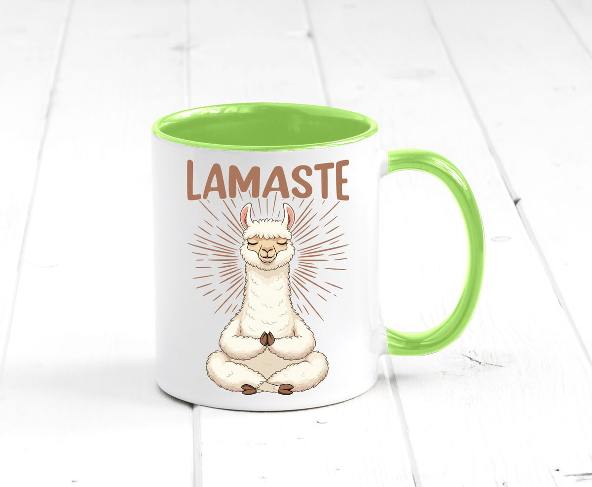 Lamaste | Lama Namaste lustiger Spruch Geschenk Humor Geschenkidee Tasse