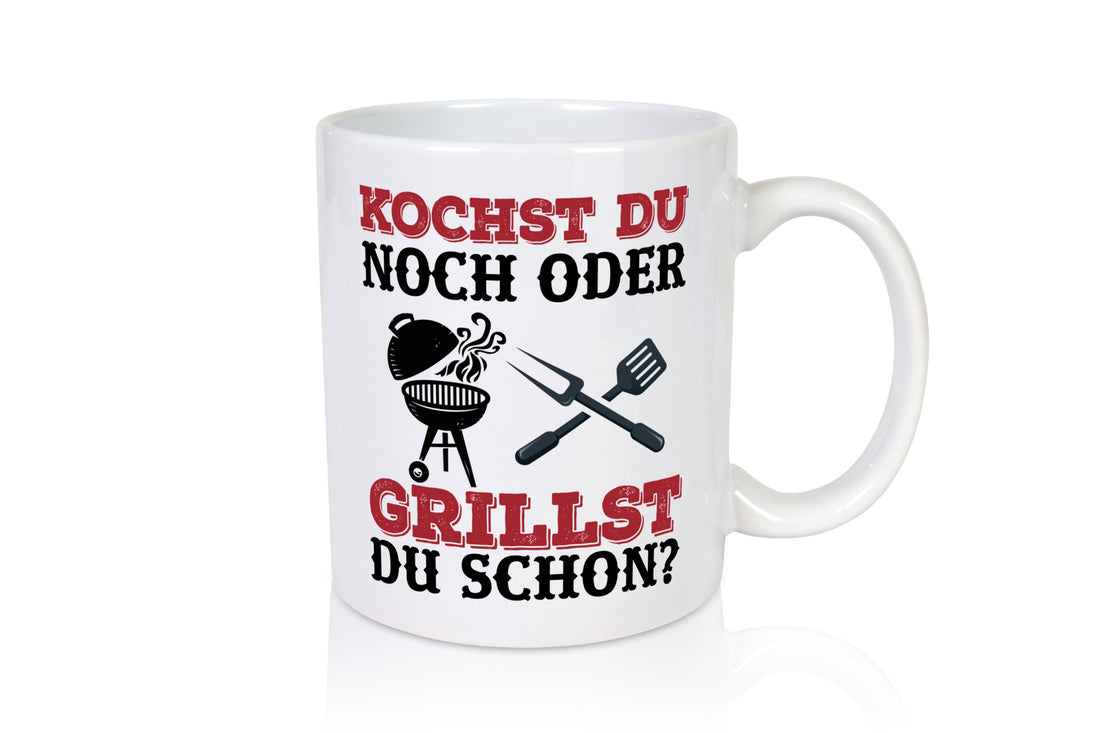 Grillst du schon? | Spruch Tasse Grillen Männer Geschenkidee Humor