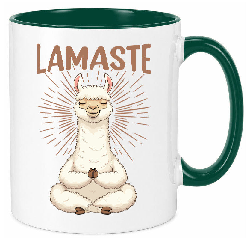 Lamaste | Lama Namaste lustiger Spruch Geschenk Humor Geschenkidee Tasse