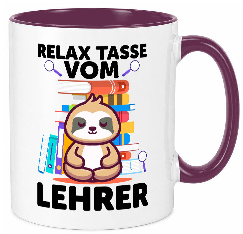 Relax Tasse: Lehrer | Schule Beruf Schüler lustiger Spruch Geschenk Arbeit