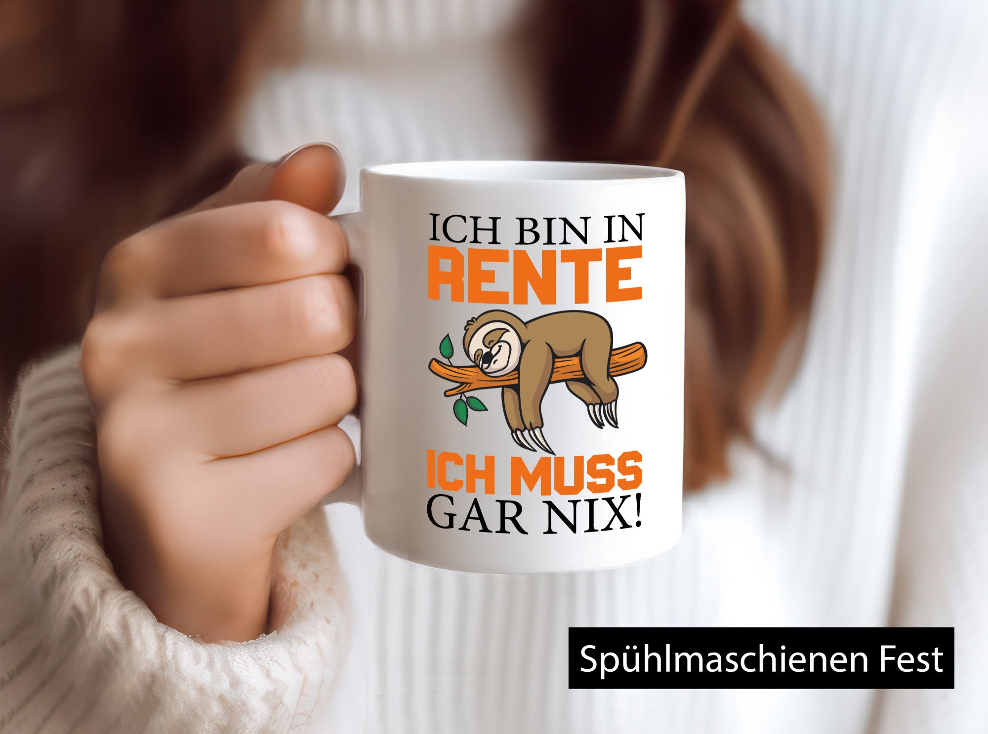 Ich bin in Rente lustig Humor Geschenkidee Geschenk Tasse