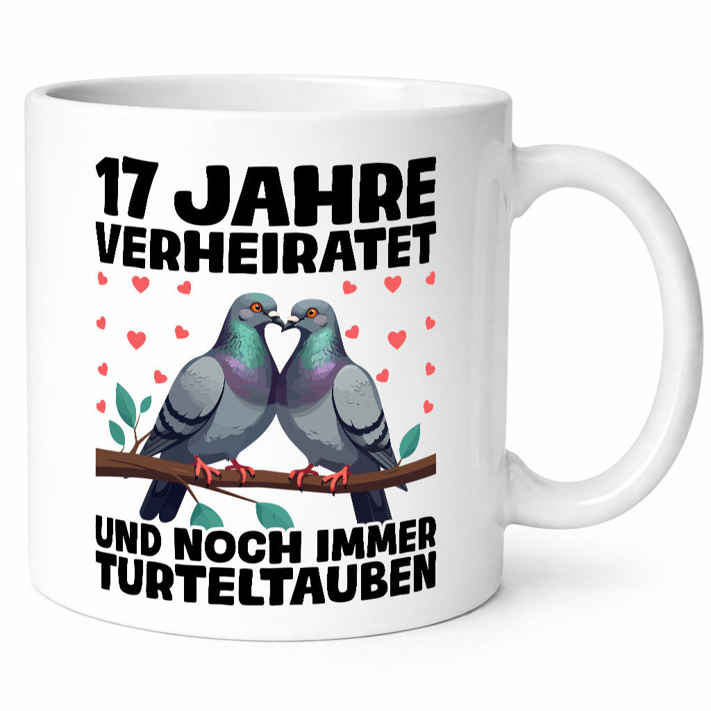 17 Jahre verheiratet | Turteltauben Ehe Ehepaar lustig Humor Geschenkidee