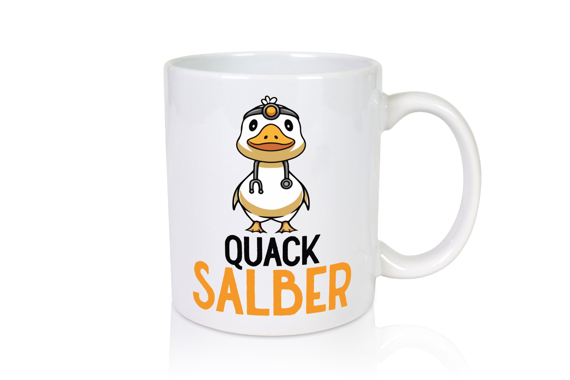 Quacksalber | witzige Ente Comic Arzt Ärztin v2 Geschenkidee Humor Tasse