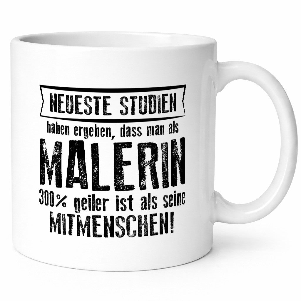 Neuste Studien: Malerin | Malerinnen lustig Humor Geschenkidee Geschenk Tasse