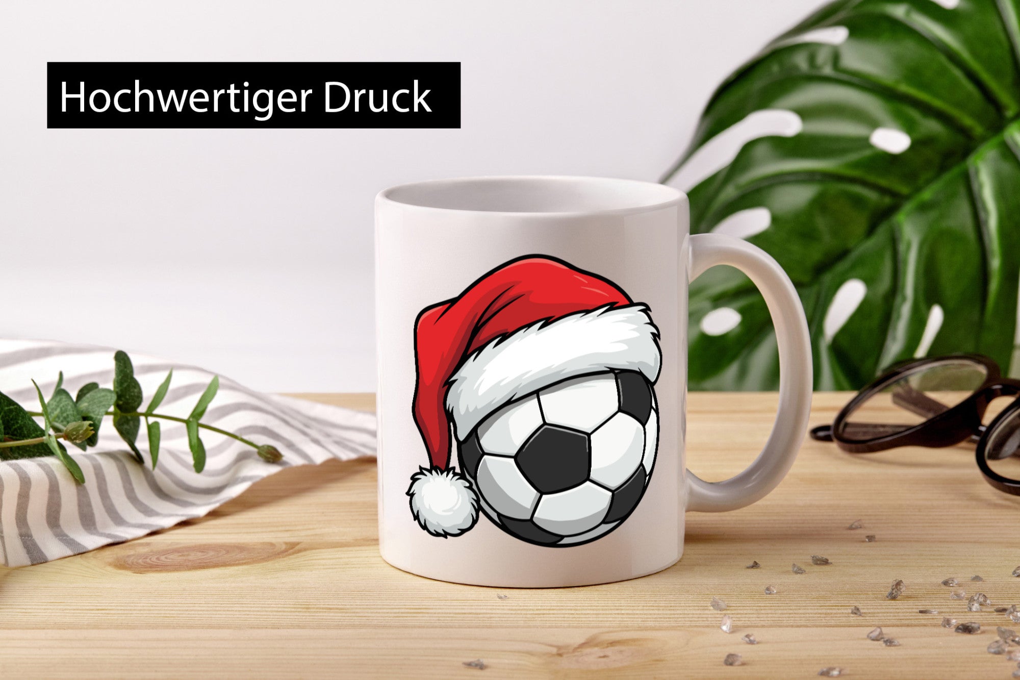 Weihnachten | Fußball Weihnachtsmütze v2 Geschenk Humor Geschenkidee lustiger